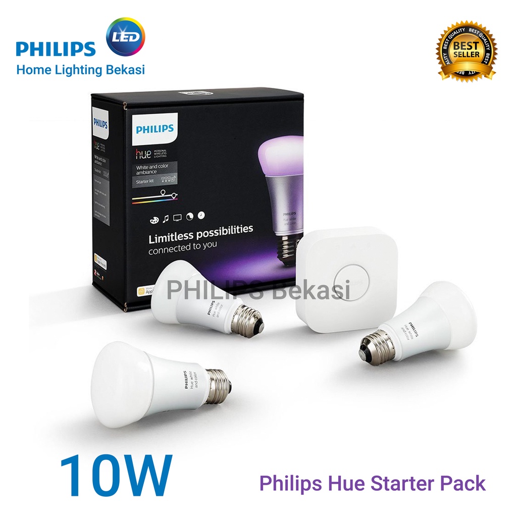 Philips Lampu Smart Lighting Hue Starter Pack