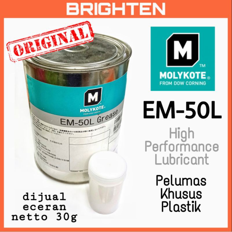 Jual MOLYKOTE EM50L High Performance Grease Pelumas Khusus Plastik 30