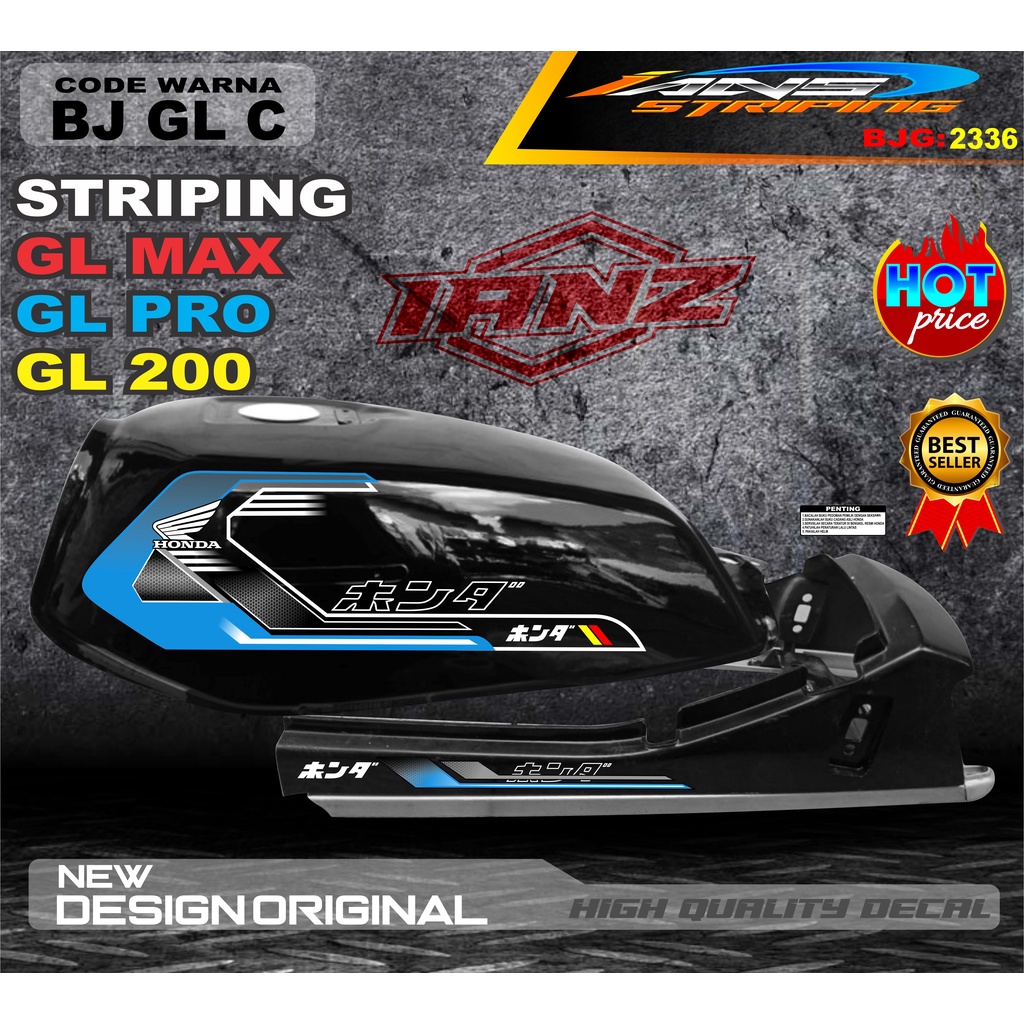 COSTUM STRIPING GL PRO TERBARU / STIKER MOTOR GL TERMURAH / STRIPING MOTOR GL 100 / STIKER MOTOR