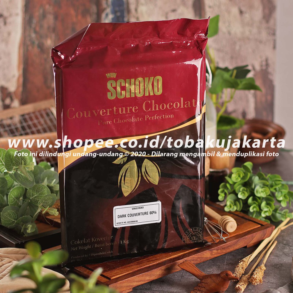 

Schoko Dark Batang 60% 1kg Couverture Chocolate Cokelat Baking Coklat Blok Cocoa Indonesian Chocolate Block