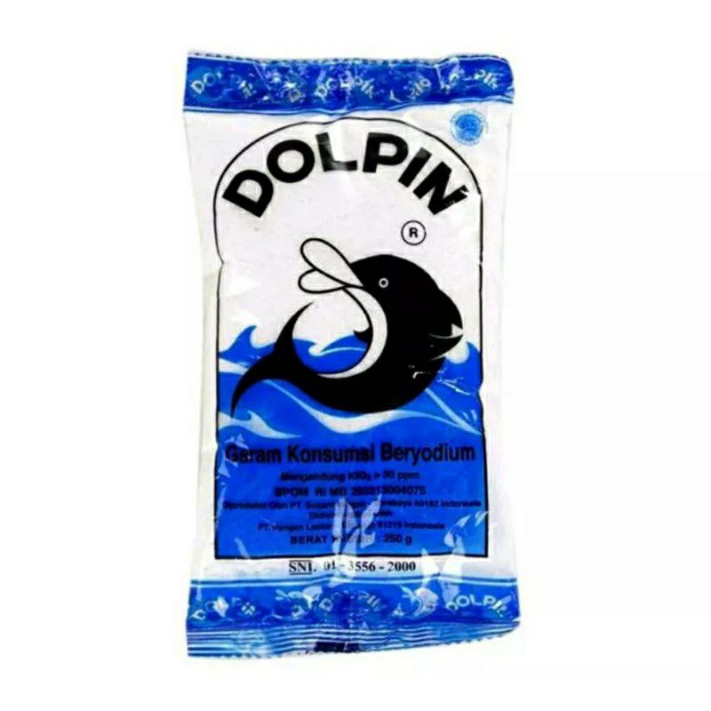 

Garam Dolpin 250 gram / Garam Dapur Halus Beryodium