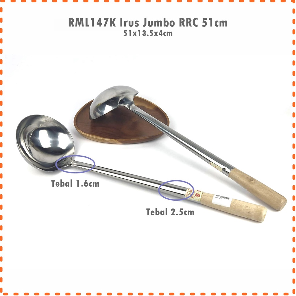 RML147K Irus/Sendok Sayur/Sendok Kuah Jumbo RRC 51cm