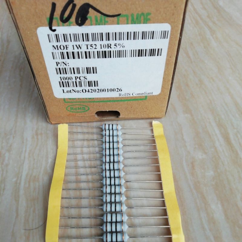 RESISTOR 1WAT TAIWAN BACA KETERANGAN HARGA PER 10PCS