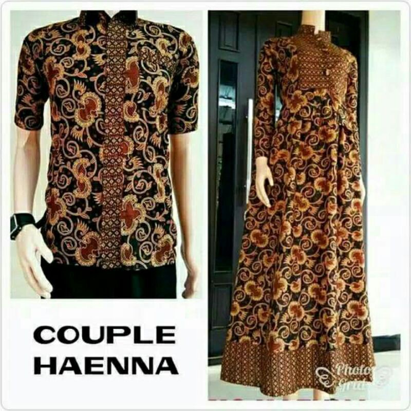 BATIK COUPLE GAMIS M,L,XL GAMIS BATIK COUPLE BATIK KEMEJA BATIK MODERN,DRES BATIK WANITA,GAMIS SYARI