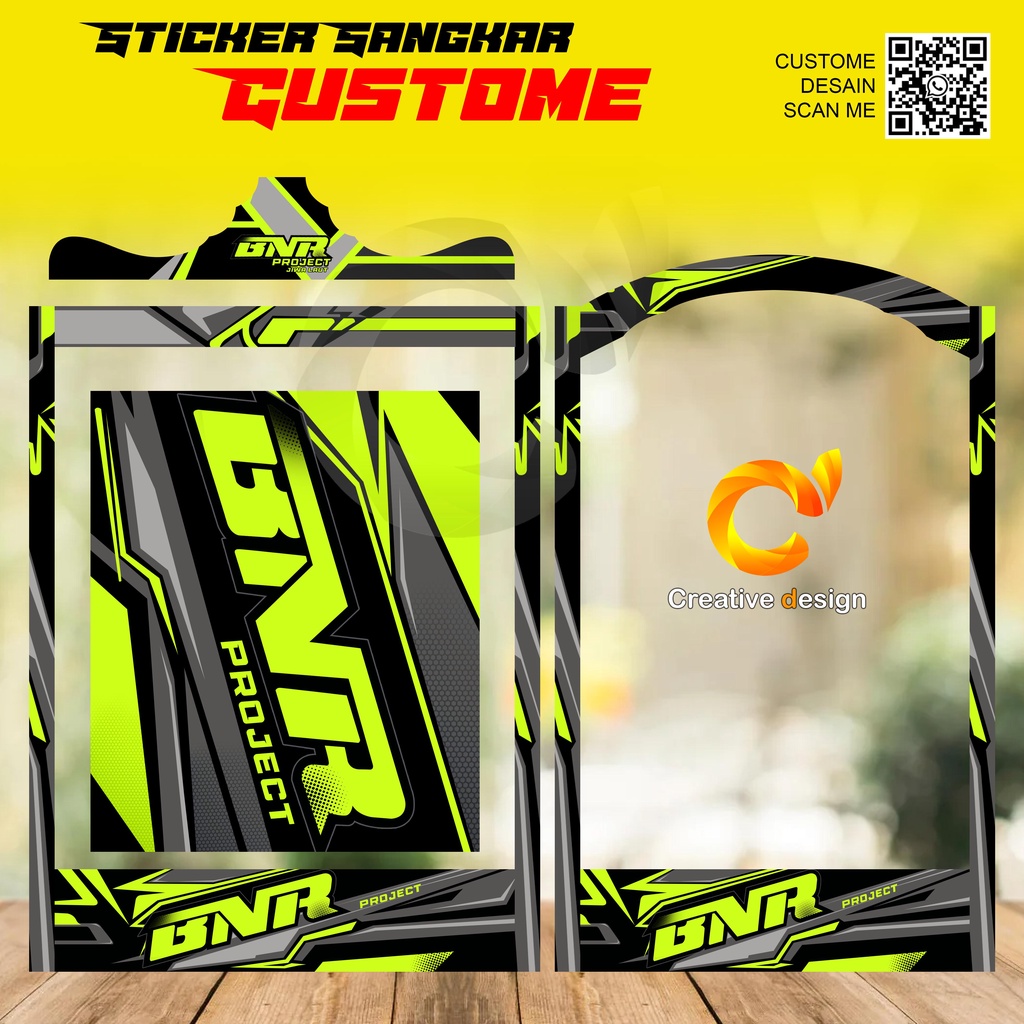 STICKER SANGKAR KOTAK BNR STABILO