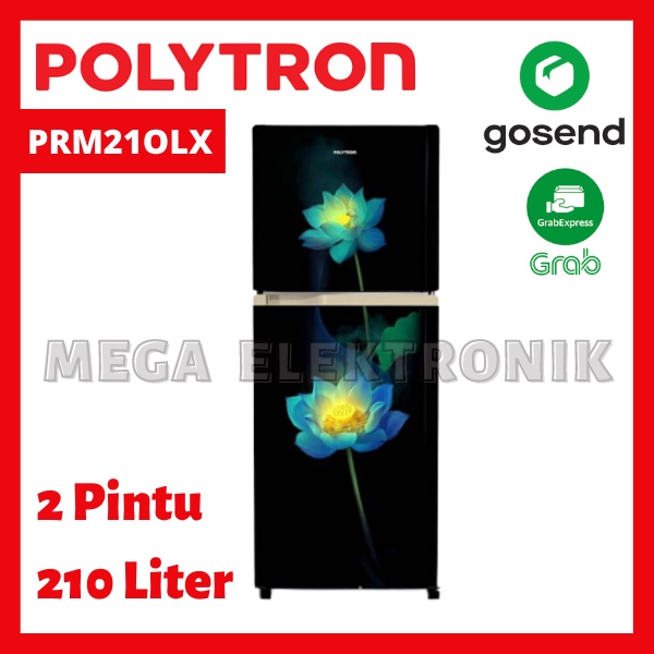 POLYTRON PRM21OLX Kulkas Lemari Es 2 Pintu Belleza 210 liter