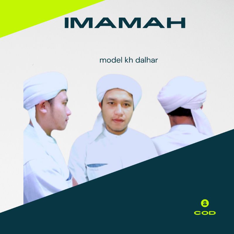 imamah permanen / peci putih / peci imamah kh dalhar / imamah praktis / cod imamah / kopiah sorban /