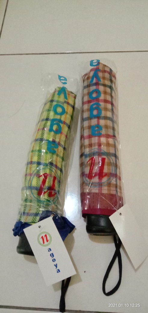 Tepbrella Payung Lipat 3 Motif Kotak Termurah