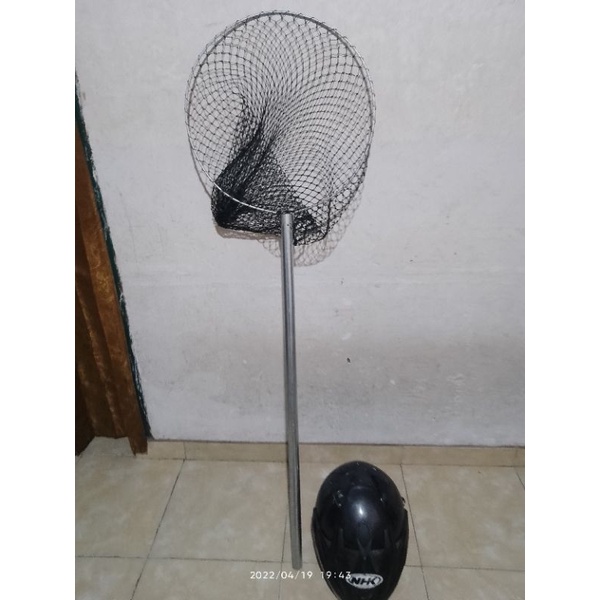 Serokan ikan Galatama jumbo gagang panjang 1meter ikan mas, patin dll jaring tebal D15 bayar cod