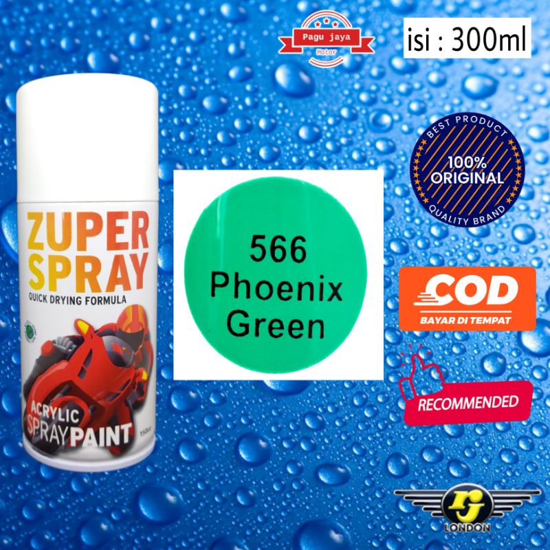 cat semprot hijau phoenix green 300cc zuper spray pilok pilox pylox