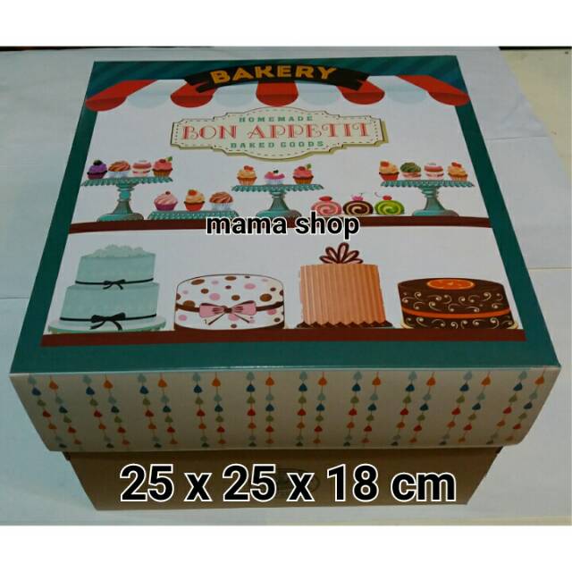 DUS KUE Box Karton Bolu Ulang Tahun Tempat Kue