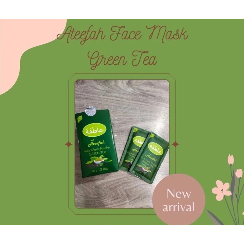 b.cx - ateefah face mask - masker bubuk ateefah original bpom - masker bubuk ateefah green tea