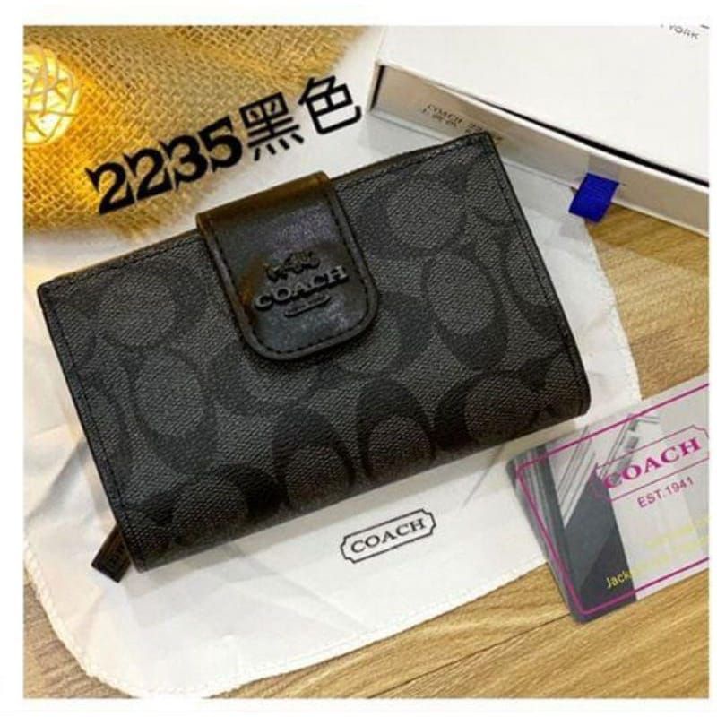 Dompet Lipat Kancing Resleting Wanita Free Box WP