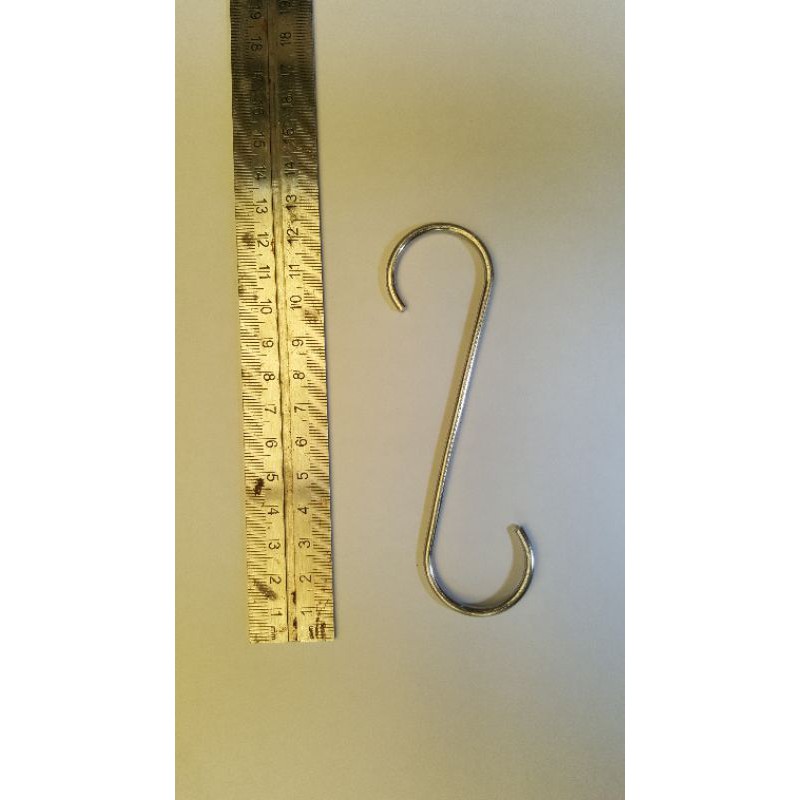 Gantungan S pot / hook / cantolan aluminium ukuran 3 mm