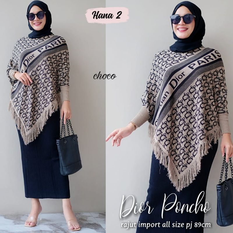 PONCO dior bahan rajut import halus melar berkualitas