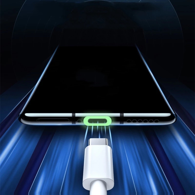 5 Pcs Stiker Pelindung Port Pengisian Daya Tipe C Universal Model Transparan Bercahaya Untuk Ponsel