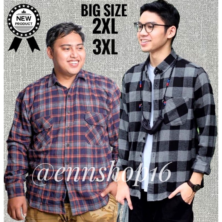 KEMEJA FLANEL JUMBO | KEMEJA FLANEL JUMBO LENGAN PANJANG | KEMEJA FLANEL SIZE XXL - XXXL | KEMEJA WANITA JUMBO | FLANEL CEWEK JUMBO | FLANEL JUMBO