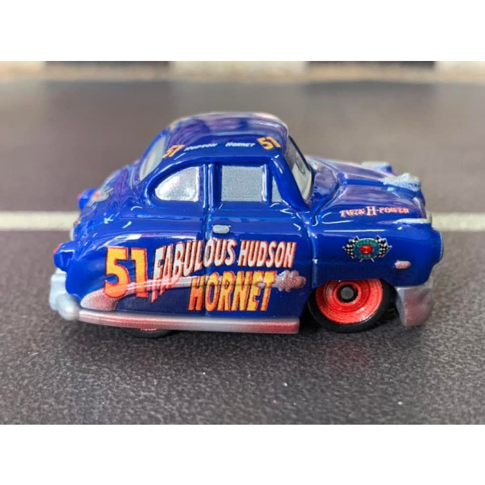 Disney Pixar Cars Mini Racers Fabulous Hudson Hornet Loose Pack - 4 cm