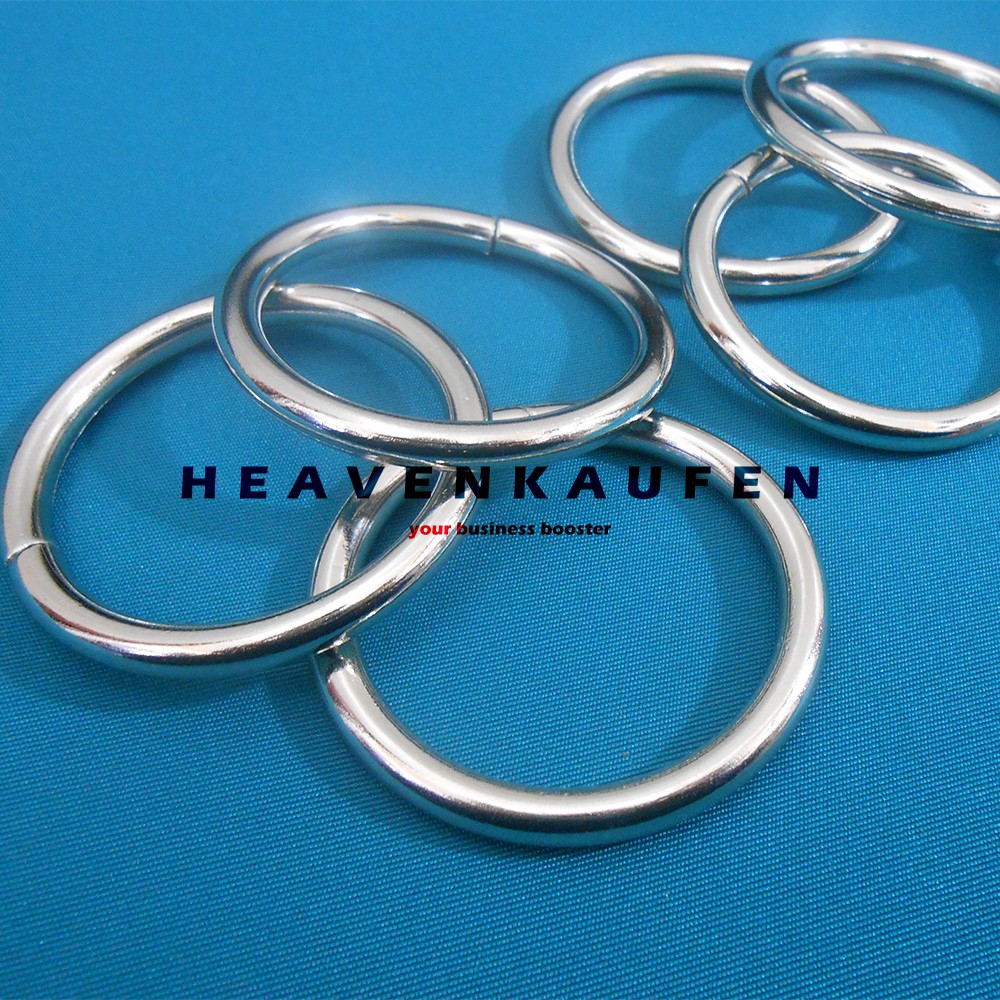 Ring Bulat / Ring O Diameter Lubang 3,8 cm Nikel Silver Tebal 5 mm Premium Quality