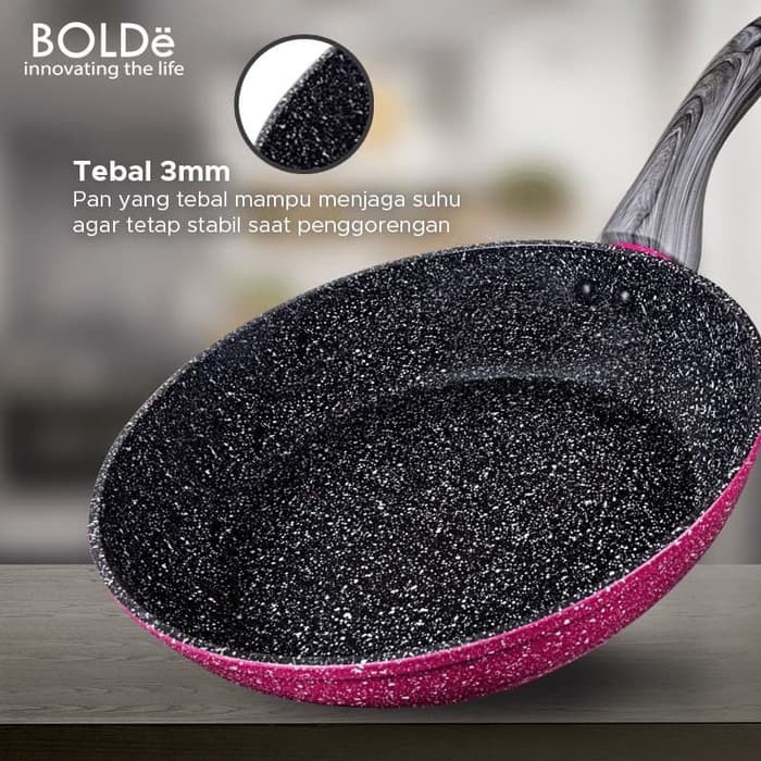 BOLDe Super Pan WOK 28cm BLACKPINK / BOLDe 28cm WOK BLACK PINK