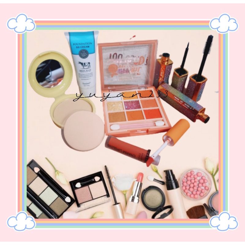 PROMO ECER!!!PAKET MAKE UP SET CANTIK BEST SELLER 6 IN 1