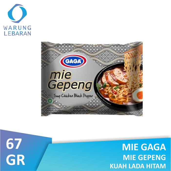 

Mie Gaga Gepeng Kuah Lada Hitam 67gr