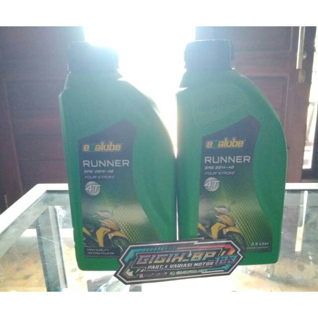 Oli mesin evalube 4tak 800ml 100% original