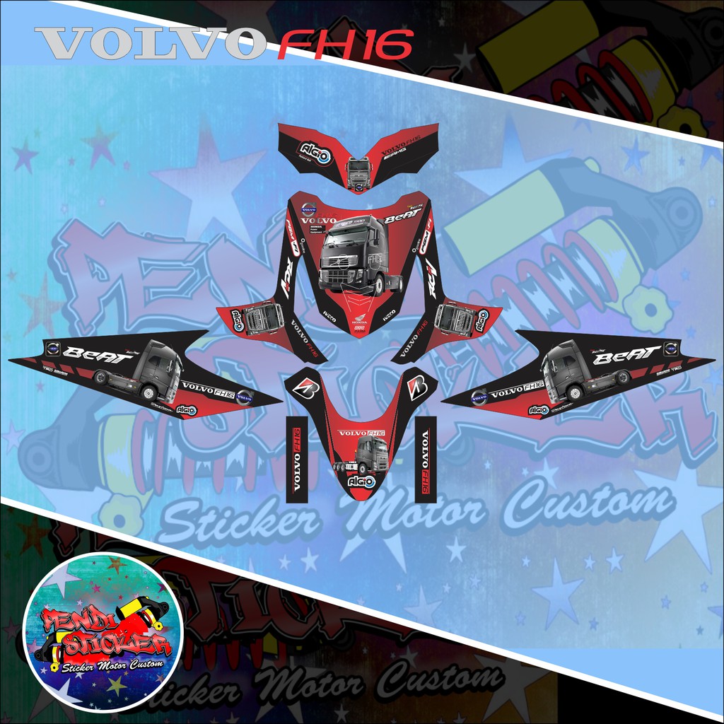DECAL STICKER HONDA BEAT KARBU VOLVO FH16