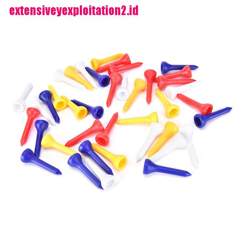 &lt; E2id &amp; &gt; 100PCS Tee Bola Golf Bahan Plastik Ukuran 36mm