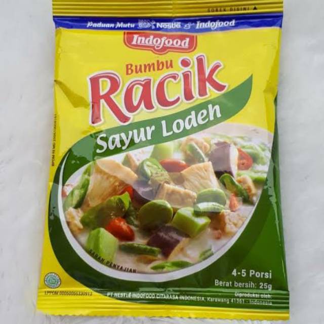 

SEMBAKO - Indofood Bumbu Racik Sayur Lodeh 25 Gr