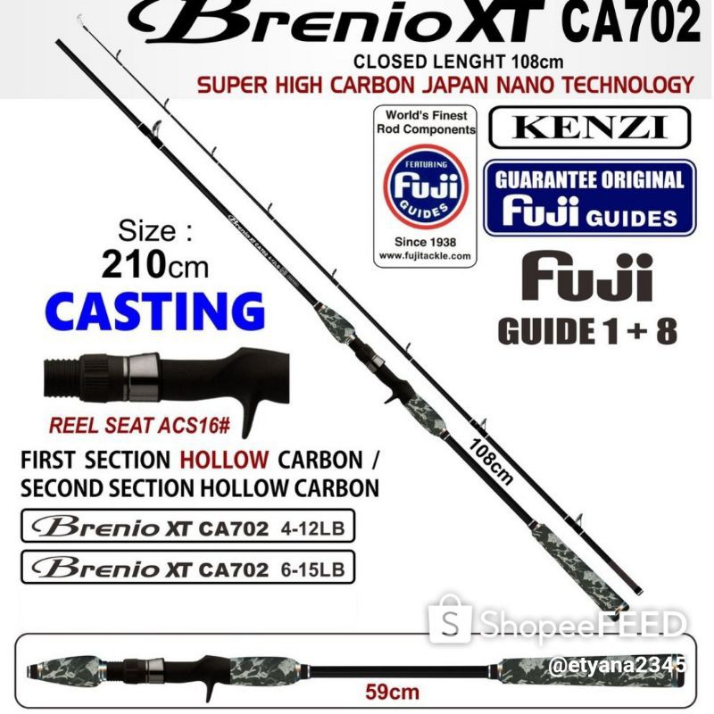 Joran Bait Casting Kenzi Brenio XT *JS2 BC Kenzi Brenio XT 210 4-12LB