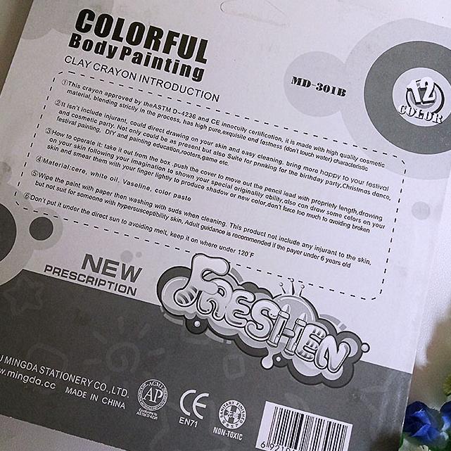 

qqk MINGDA FRESHEN FACE PAINTING 12 / CRAYON WAJAH - AMAN UNTUK ANAK-ANAK Best Quality