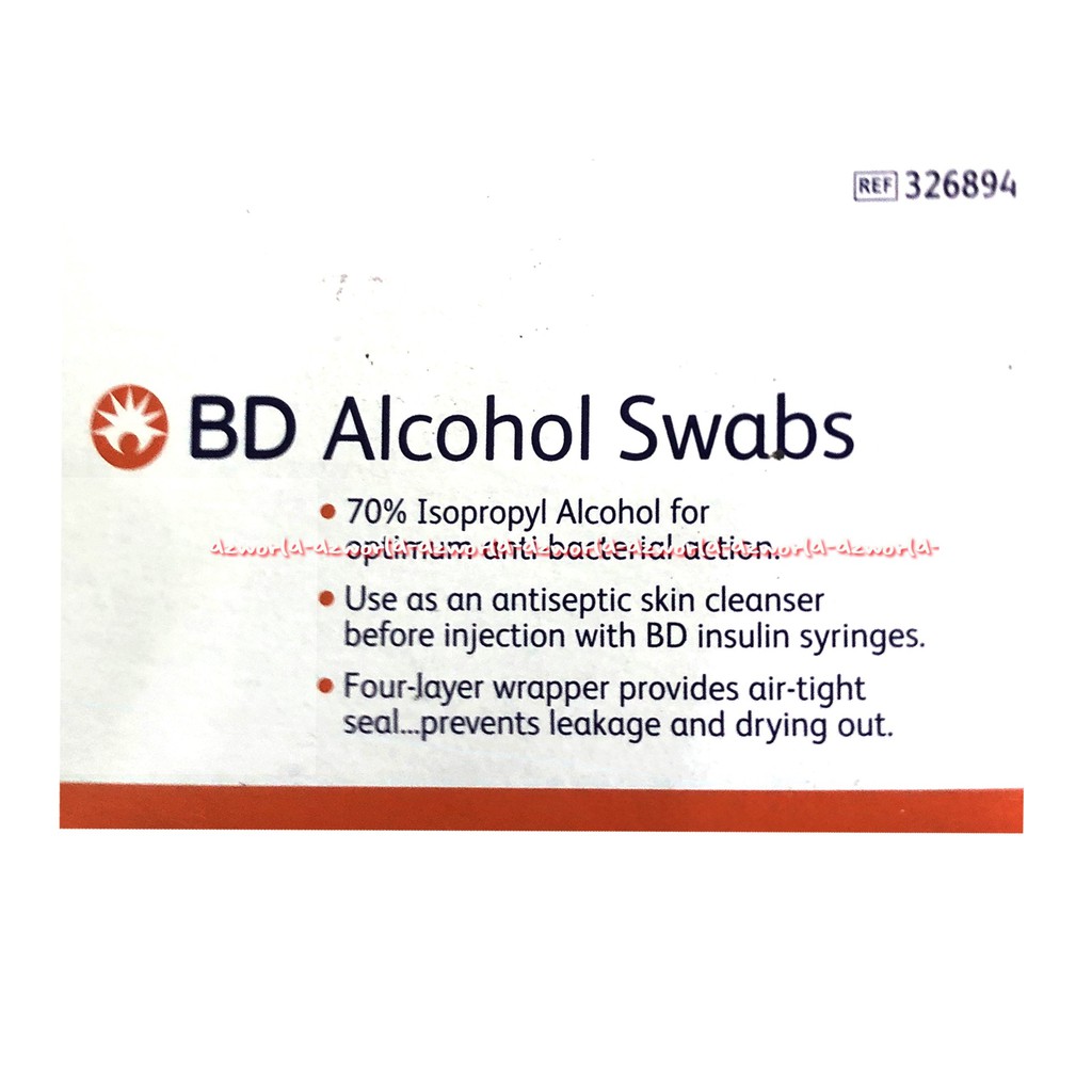 BD Alcohol Swab Pembersih Alkohol 100sachets