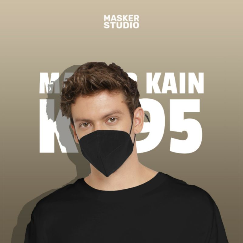 Masker Kain KN95 5Ply (Water Repellent &amp; Anti-Microbial) by Masker Studio