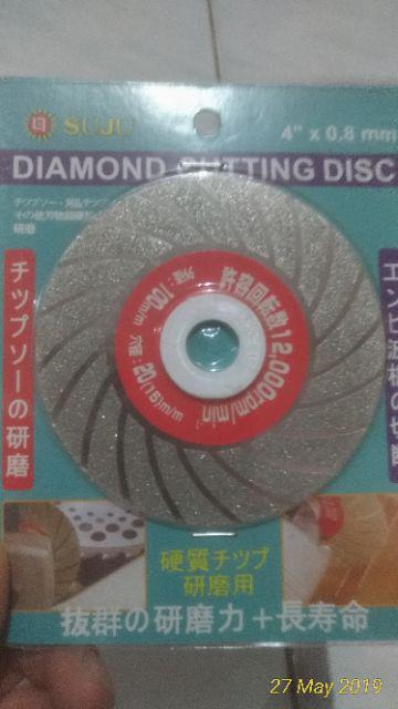 Mata Pisau Potong Batu, Keramik, Granite 4x0,8mm Suju Merah