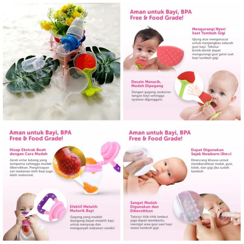 BABY TEETHER PACKAGE 3 in 1 Paket Tumbuh Gigi Bayi Meredakan Gusi Gatal