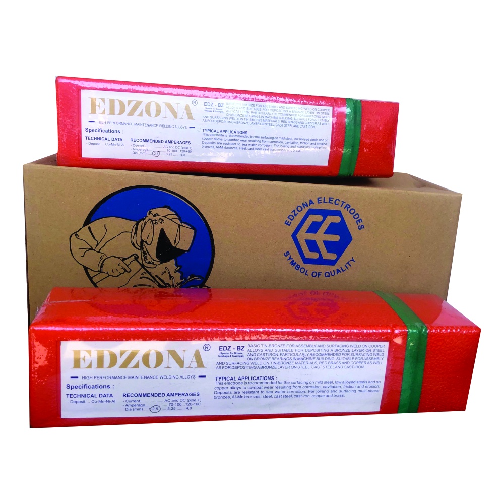 Kawat Las Edzona | EDZ - BZ |AWS E St |Diameter : 2,5 mm, 3,2 mm, 4,0 mm