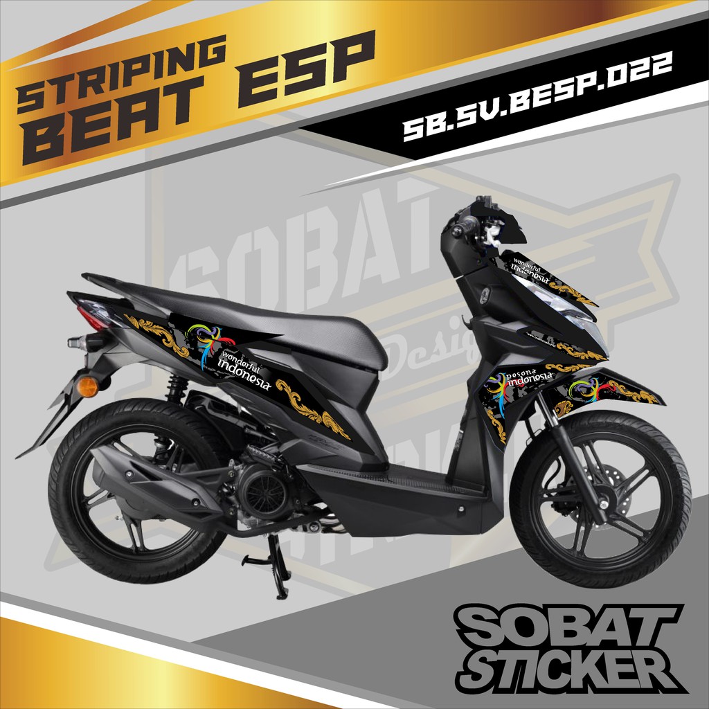 STRIPING VARIASI  BEAT - STICKER STRIPING VARIASI BEAT ESP NEW 022