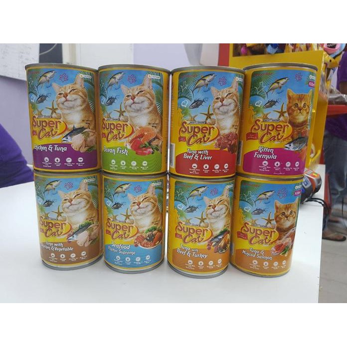 Super Cat Kaleng - Super Cat Kaleng - Super Cat Kitten Adult 400 Gr