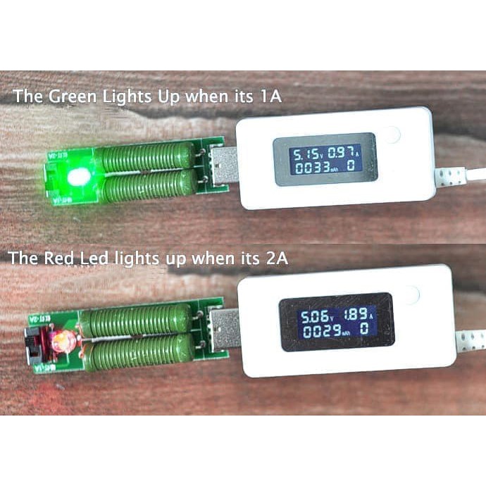 Penguras USB Drainer Dummy Load 1A/2A Tester Charger With Switch