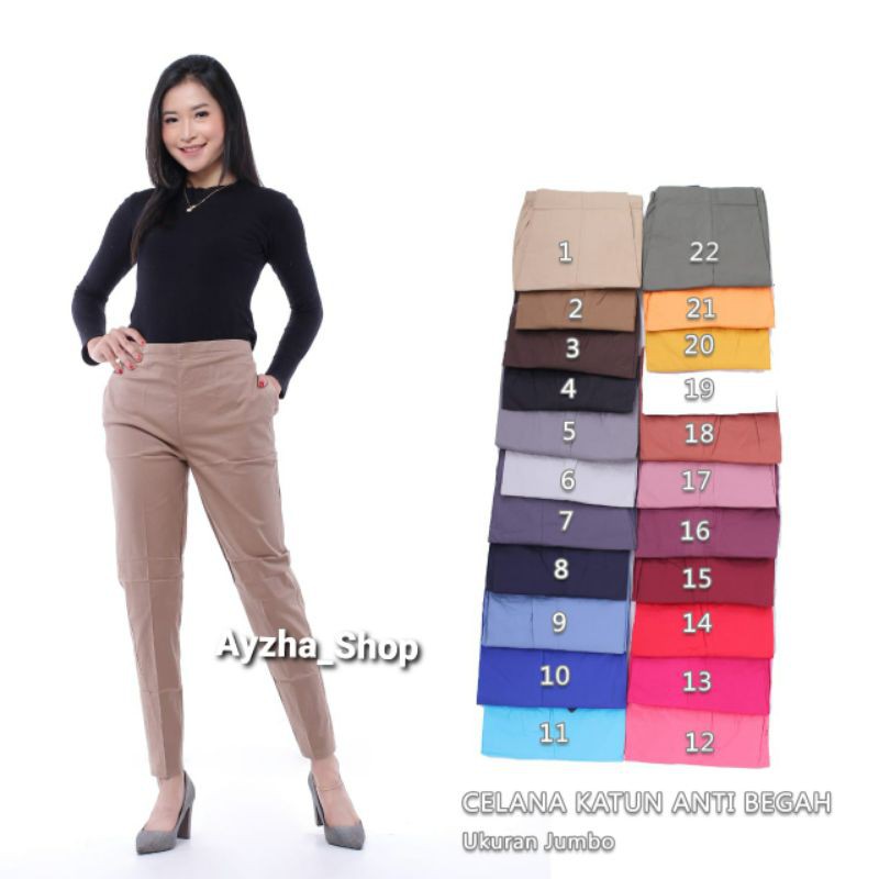 Celana katun jumbo fit xxl