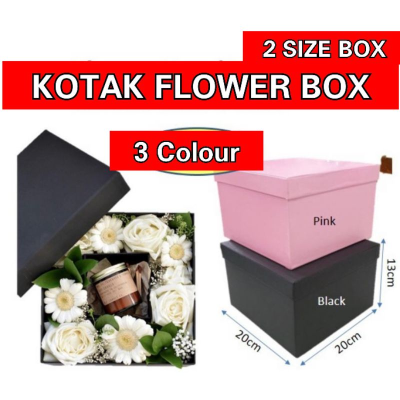 Persegi kotak Flower Box / bloom bunga / persegi / kotak bloom box