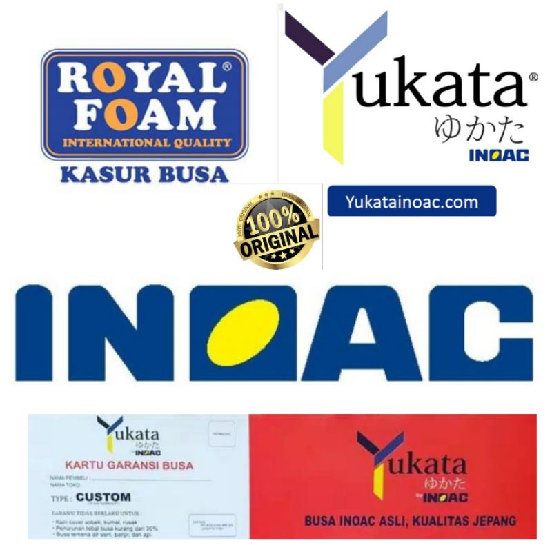 kasur busa inoac/yukata/royal foam 160x200x20  garansi 10-15 th density 23 uk no 2