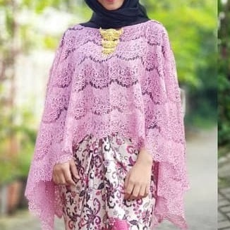 Kebaya Atasan Cape Glitter Fushia dan Lainnya