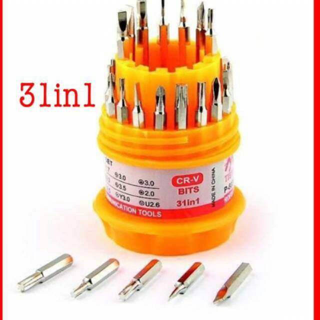 Obeng telor 31 in 1 / obeng plus minus / screwdriver multifungsi [kk]