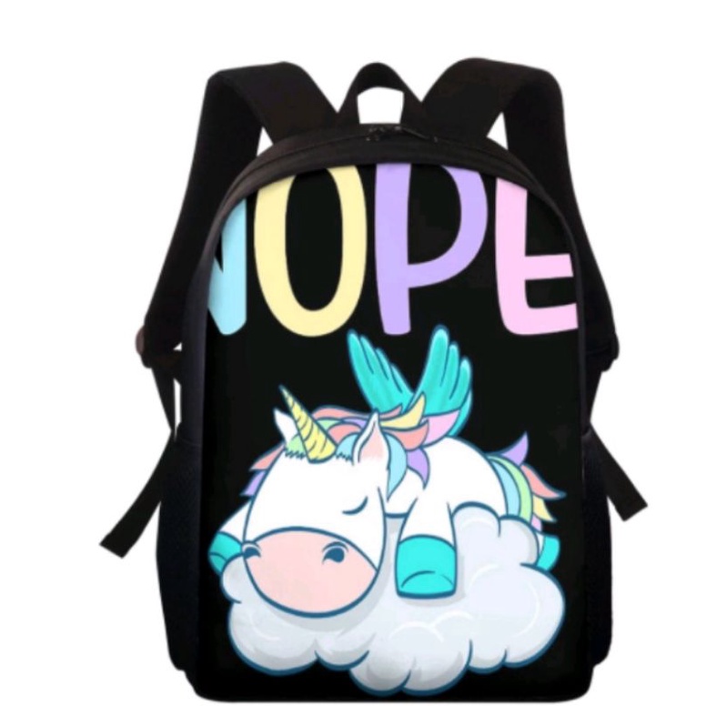 DAEYBAG-TAS RANSEL ANAK PAUD/TK/SD MOTIV PRINT UNICORN KUDA PONI BULAN SABIT