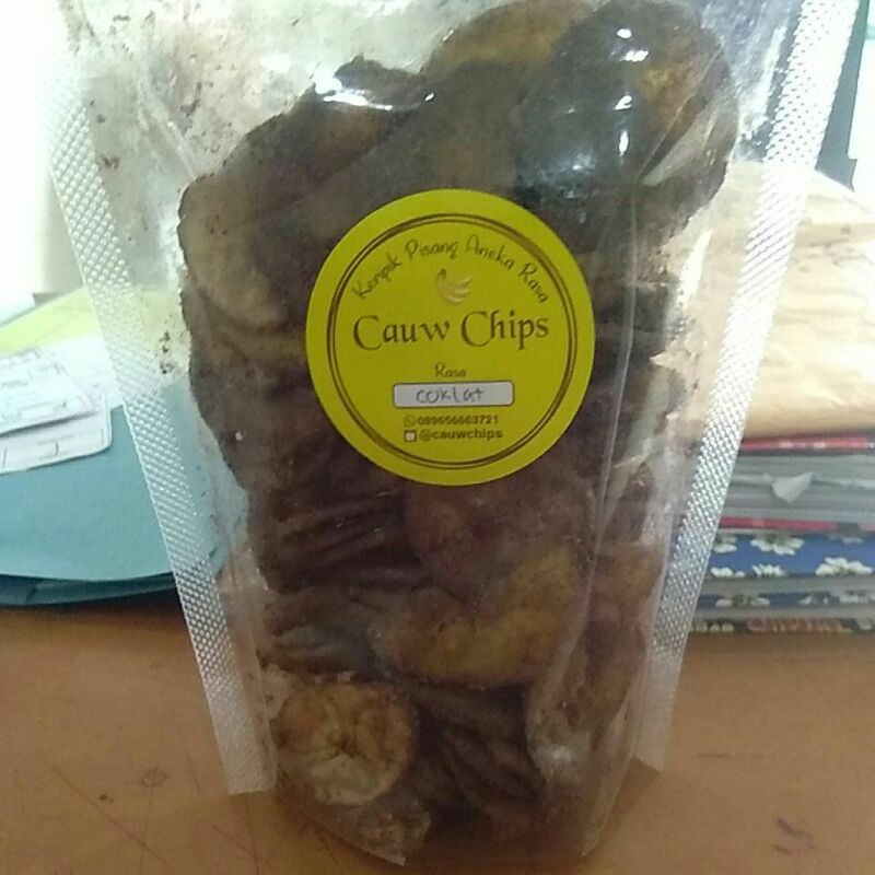 

130gram/keripik pisang/rasa/coklat