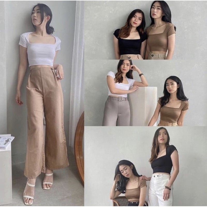 SQUARE TOP / SQUARE NECK TOP / CROPTOP