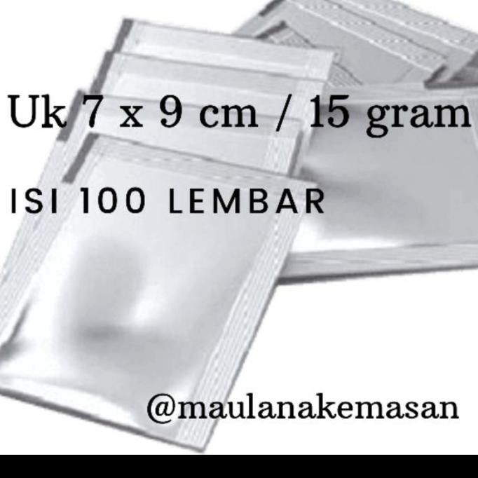 PLASTIK KEMASAN SACHET FULL ALUMINIUM FOIL 15 GRAM BAG PREMIUM