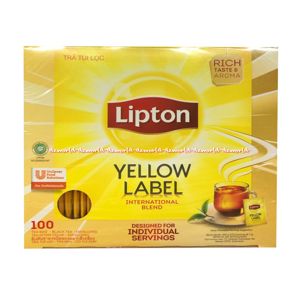 Lipton Yellow Label 100bag Lipton Teh Celup Yang Dapat Melarutkan Lemak Cocok Buat Yang Diet Detox Liptoon